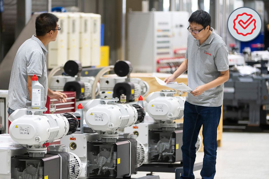 Certified pumps Leybold